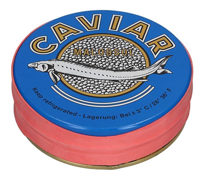Ікра Чорна Осетрова CAVIAR MALOSSOL 100гр (не пастеризована)