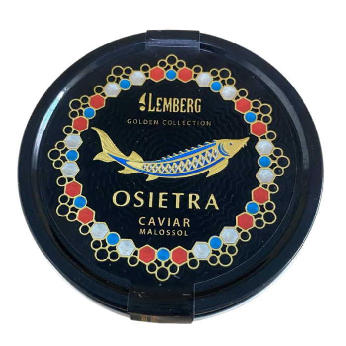 Ікра Чорна Осетрова Lemberg Osietra Caviar Malossol 100гр Лемберг 