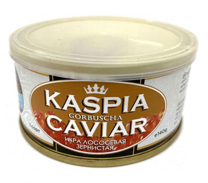 Червона ікра Kaspia Caviar Горбуша 140гр Каспія Кавіар