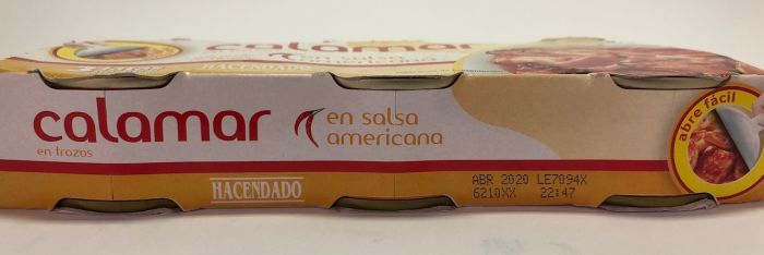 Кальмар в соусі Hacendado Іспанія 240гр