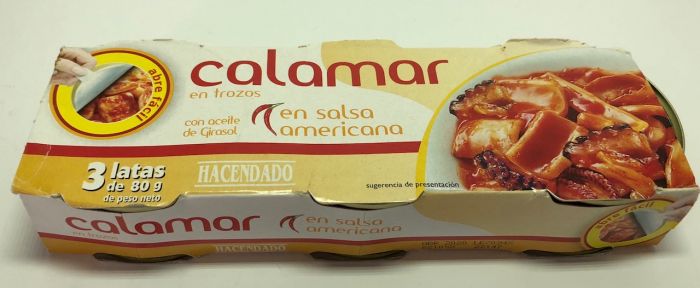 Кальмар в соусі Hacendado Іспанія 240гр