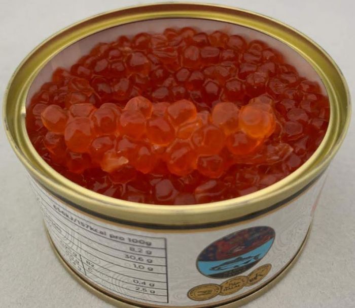 Червона ікра Kaspia Caviar Горбуша 140гр Каспія Кавіар