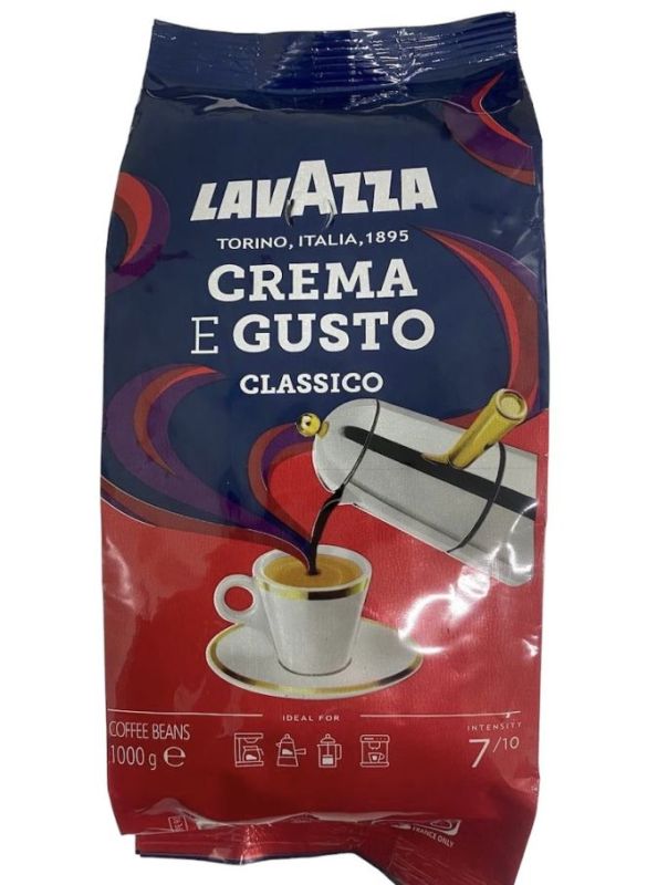 Lavazza Crema e Gusto classico Кава в зернах 1кг