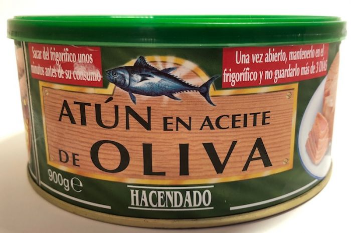 Тунець в оливковій олії Hacendado Іспанія 900гр 