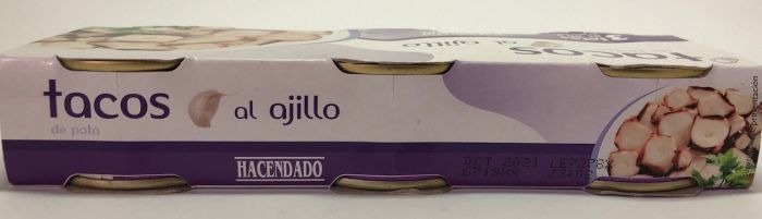 Восьминіг з часником Hacendado Іспанія 240гр