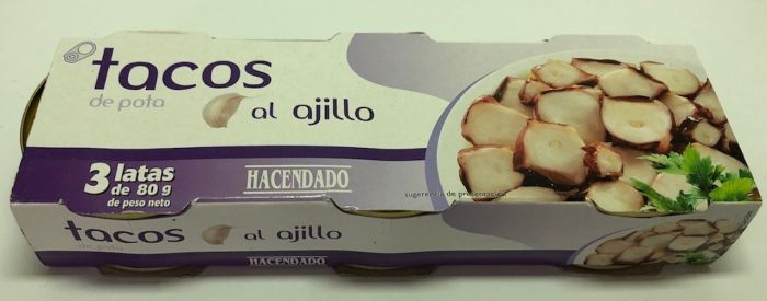 Восьминіг з часником Hacendado Іспанія 240гр